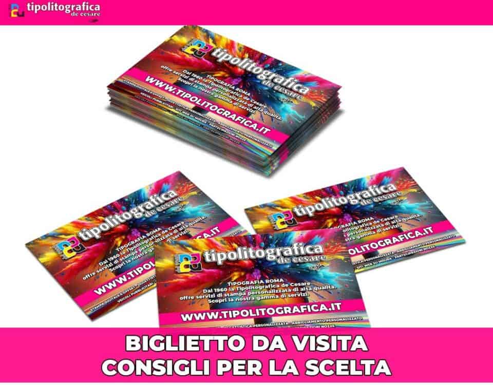 Biglietto da visita come sceglierlo - guida e consigli