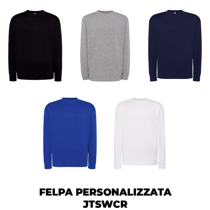 Felpa personalizzata JTSWCR con stampa DTF 1 polo personalizzata JTSWCR