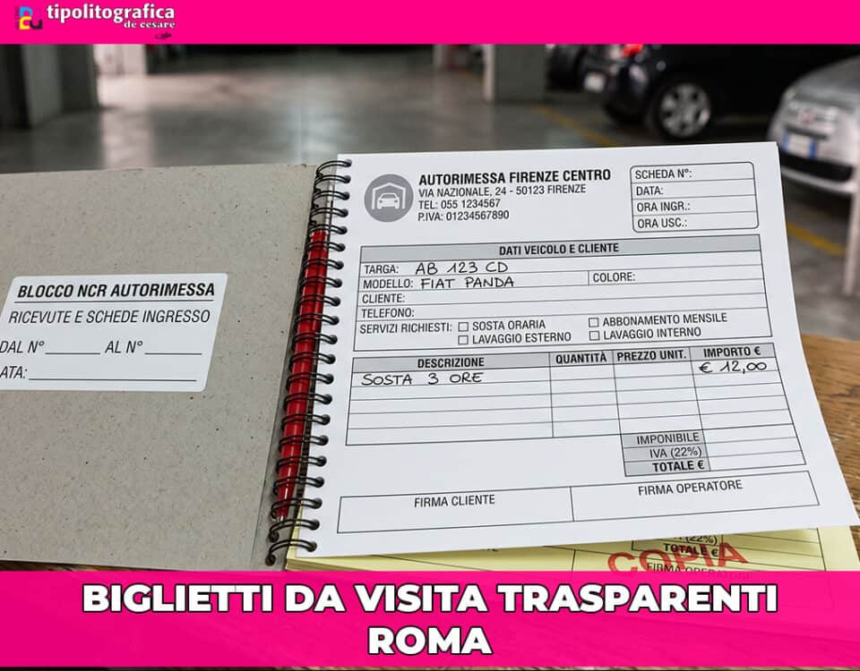 Moduli NCR Roma Autoricalcanti Personalizzati 10 Moduli NCR Roma ev