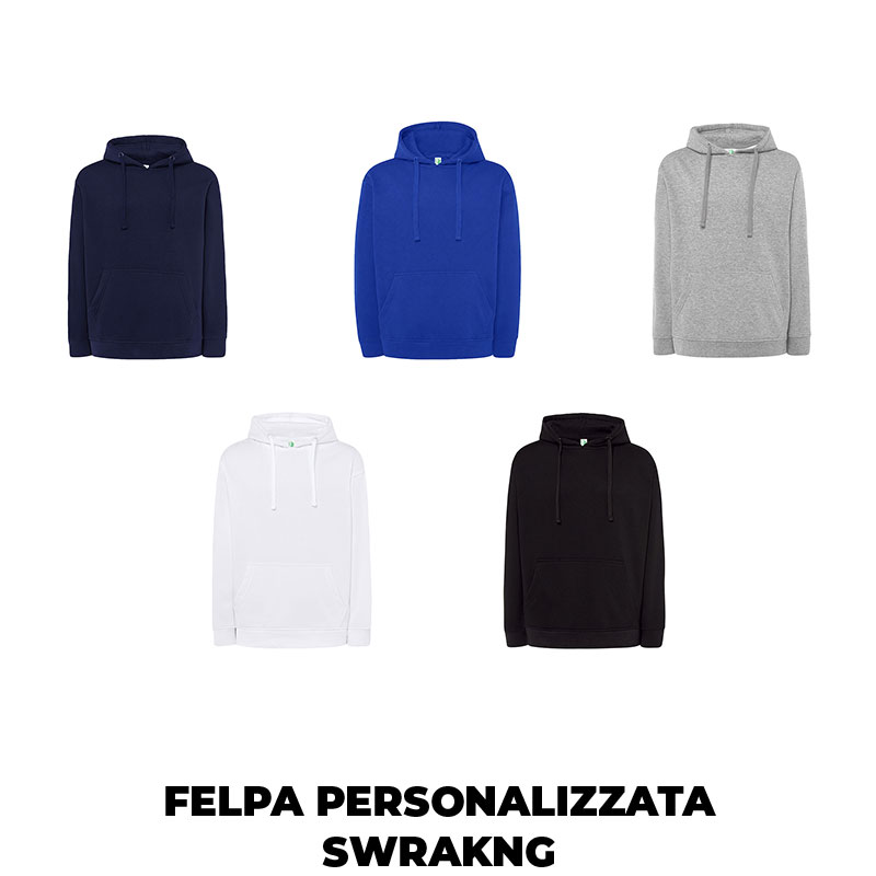 Felpa Personalizzata con cappuccio SWRAKNG con Stampa DTF 3 FFelpa Personalizzata con cappuccio SWRAKNG con Stampa DTF