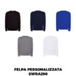 Felpa personalizzata SWRA290 con stampa DTF 1 felpa personalizzata swra290