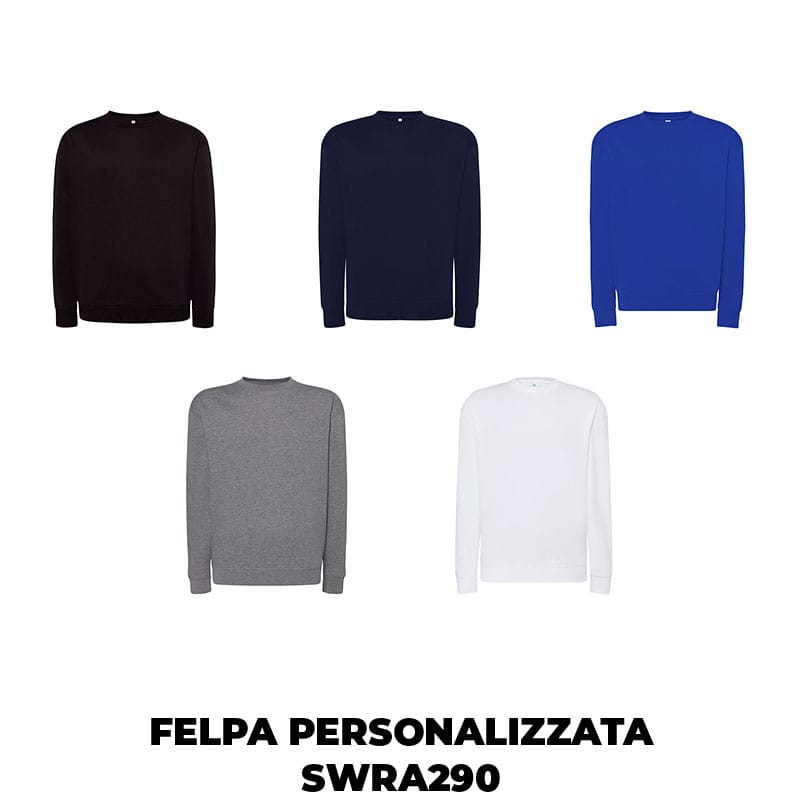 Felpa personalizzata SWRA290 con stampa DTF 3 felpa personalizzata swra290