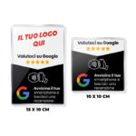 Pannello Plexiglass NFC Recensioni Google 2 pannello NFC recensioni Google
